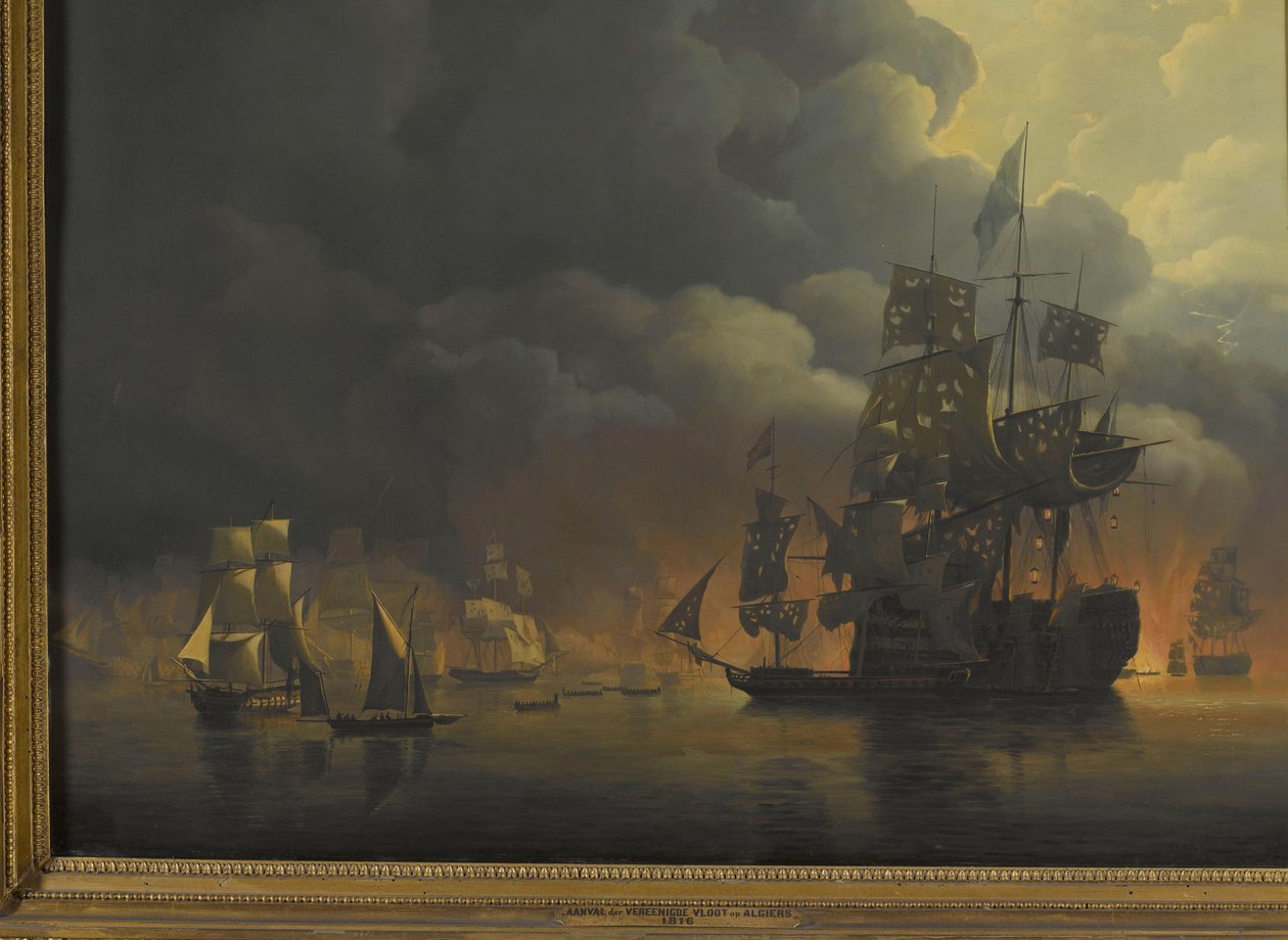 Lord Exmouth ve Koramiral Jonkheer Theodorus Frederik van Capellen komutasındaki İngiliz-Hollanda Filosu, 27 Ağustos 1816 Cezayir Körfezi