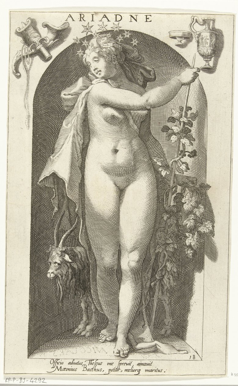Ariadne (nesne üzerindeki başlık) Antik Tanrılar (dizi adı) by Nicolaas Braeu