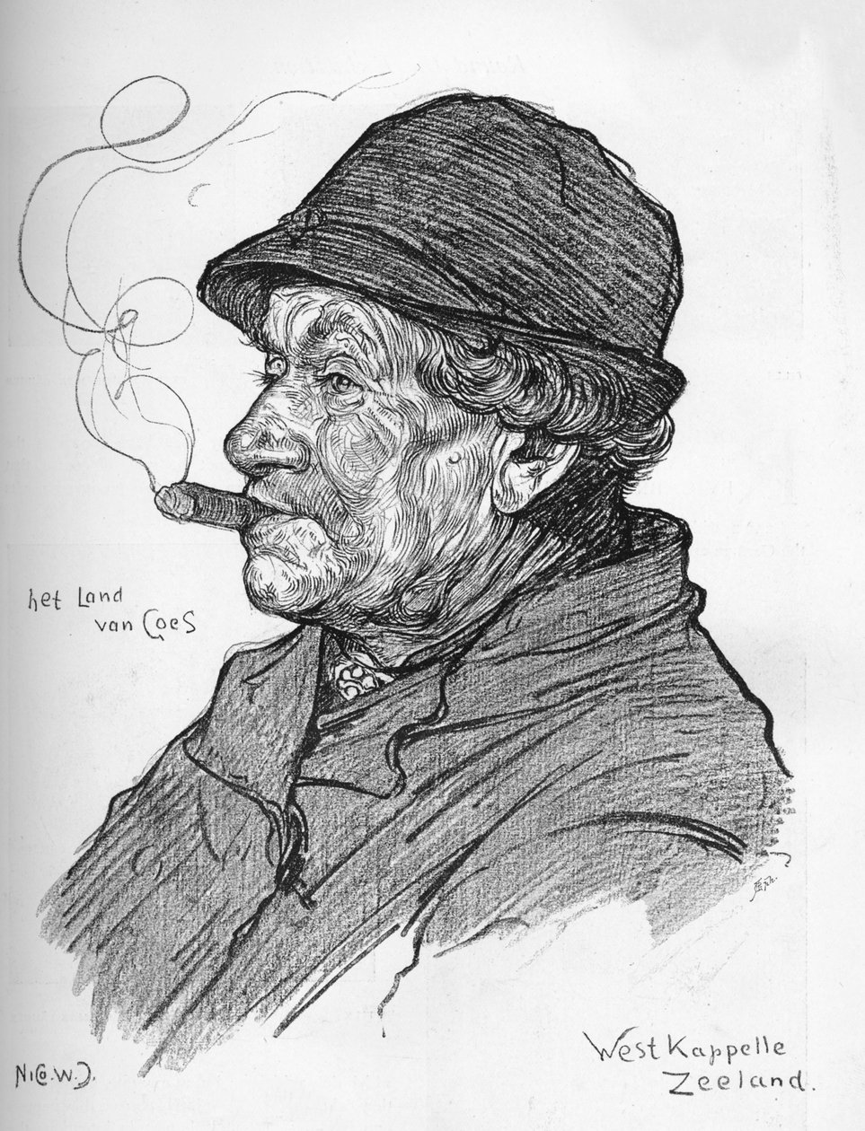 Nico Jungmann tarafından eskiz, c1900 by Nicolaas Wilhelm Jungmann
