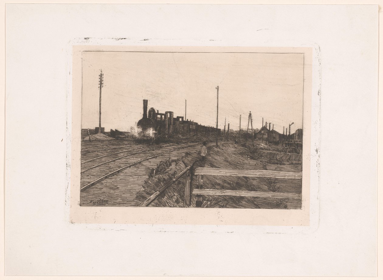 hareketli tren by Nicolaas van der Waay