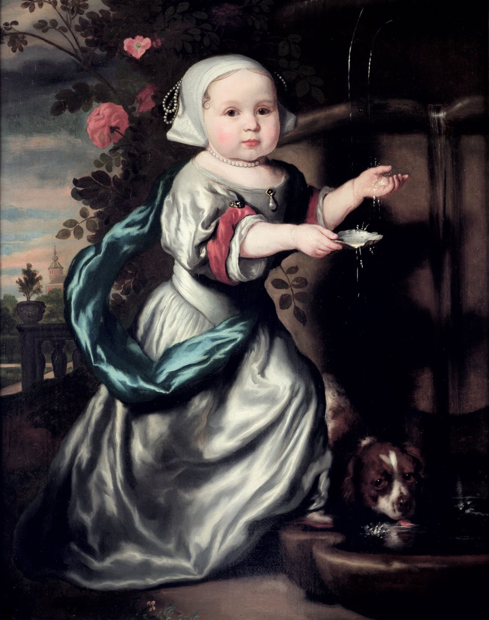 Çeşme başında genç kız, 1662 by Nicolaes Maes