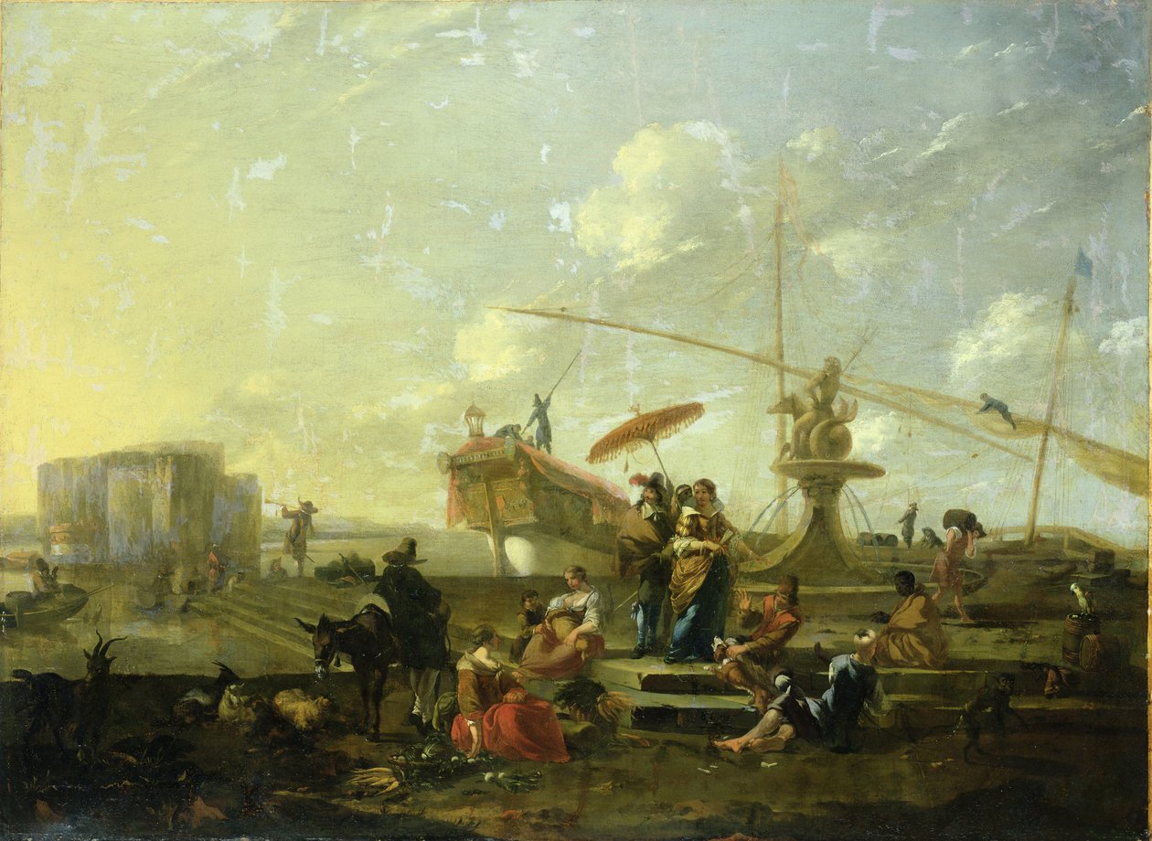 Eski Cenova Limanı by Nicolaes Pietersz. Berchem