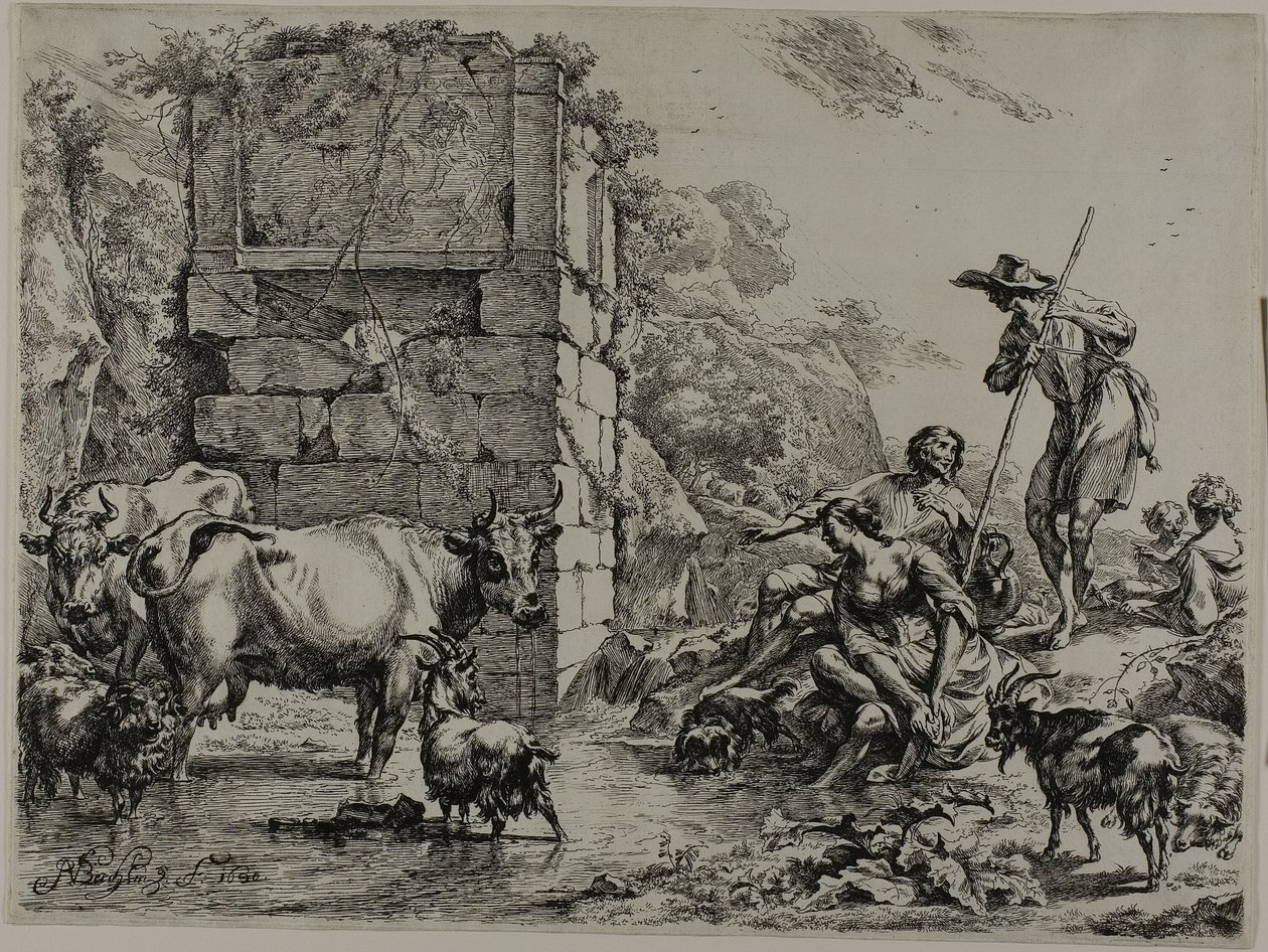 inek içme by Nicolaes Berchem