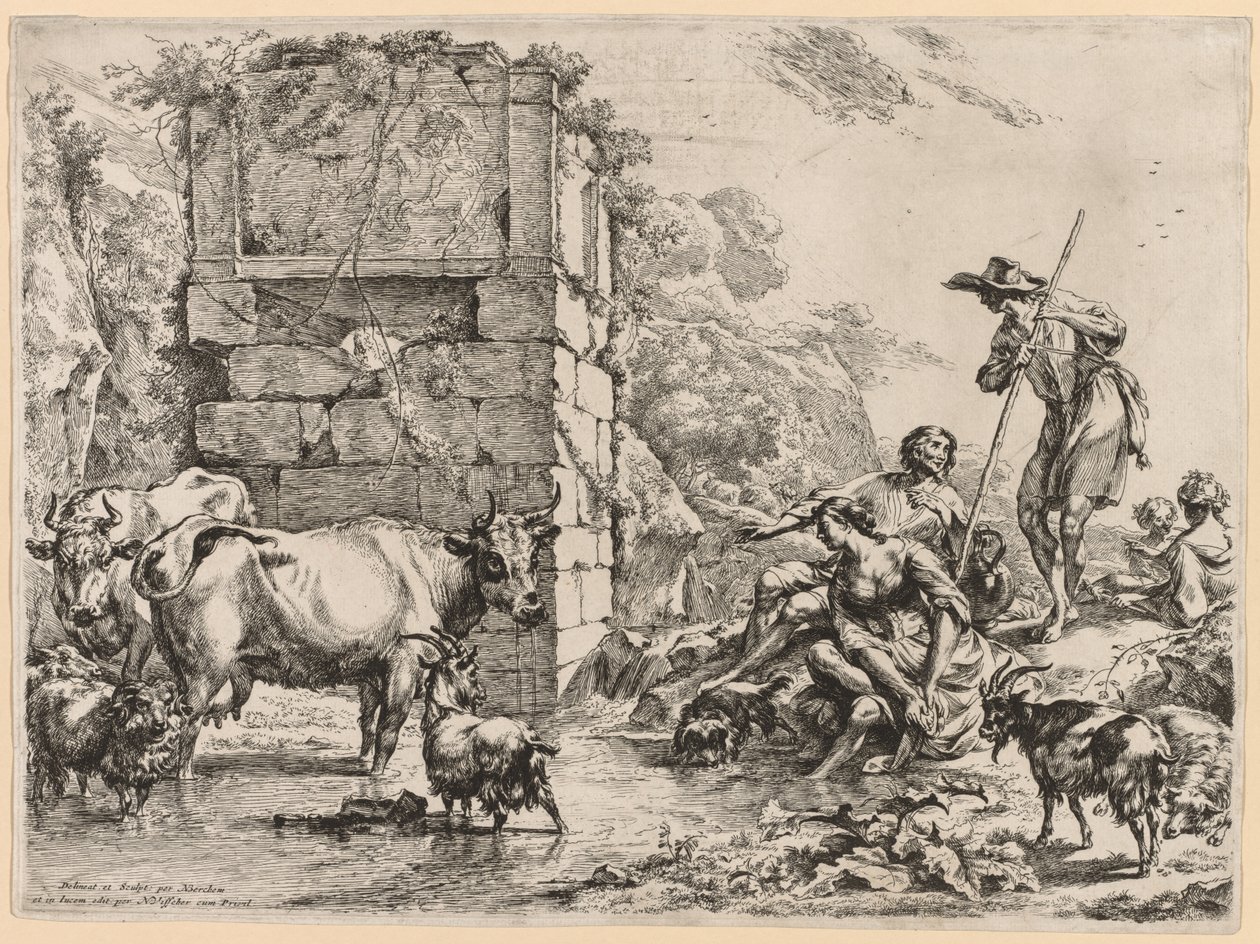 inek içme by Nicolaes Berchem