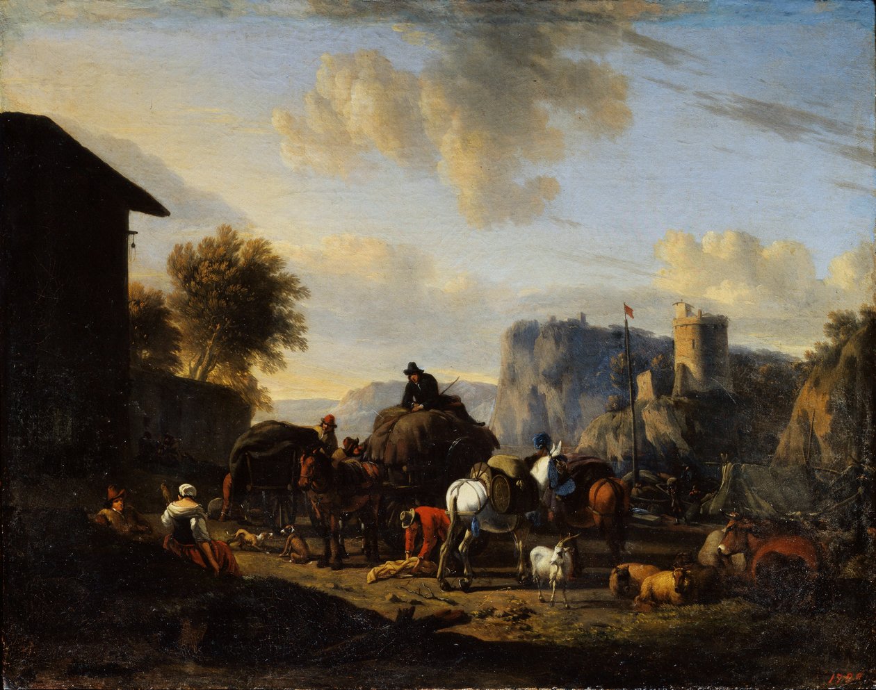Konvoyun Geri Kalanı, 17. yüzyıl by Nicolaes Pietersz. Berchem