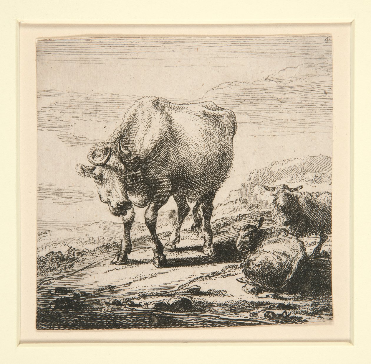 Süt-Hizmetçi ile İnekler Seti by Nicolaes Berchem