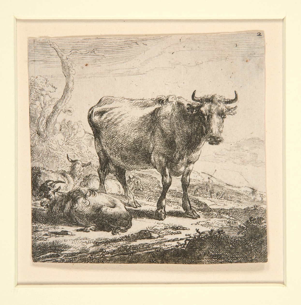 Süt-Hizmetçi ile İnekler Seti by Nicolaes Berchem