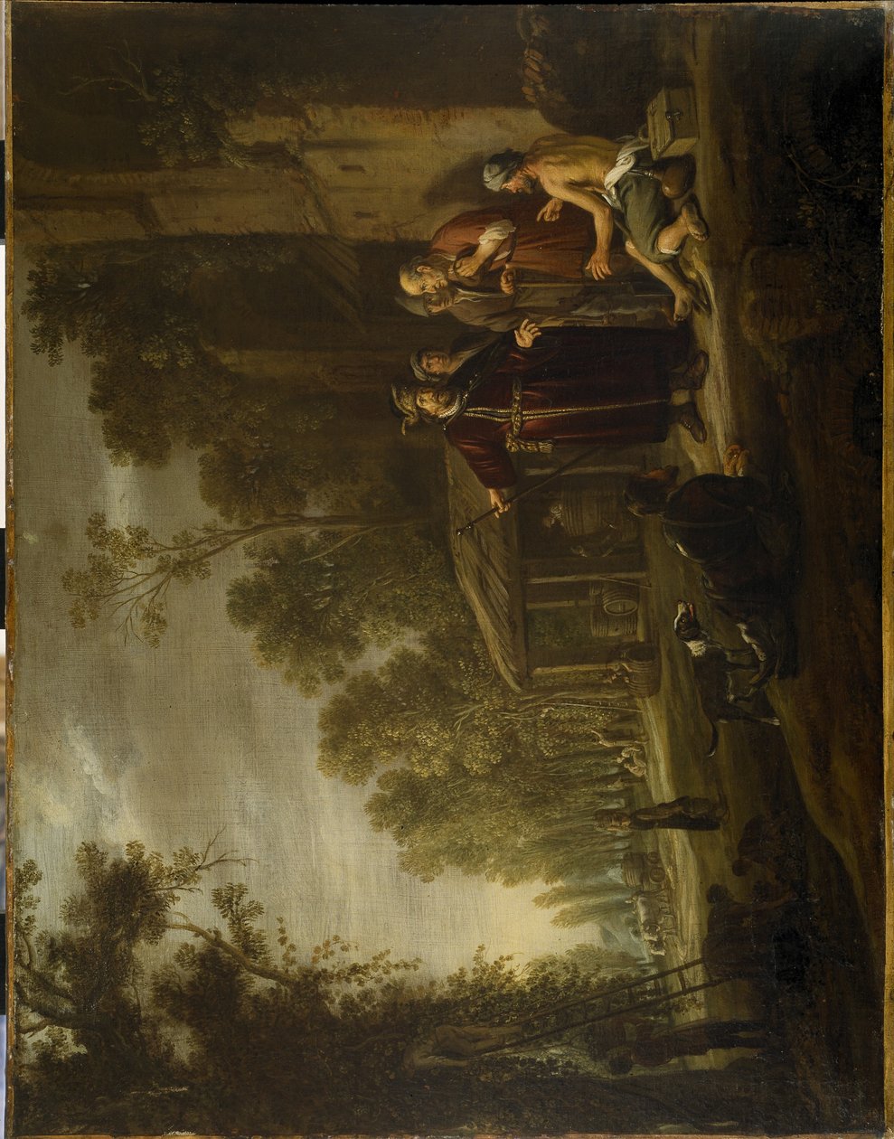 Bağdaki İşçi Meselleri, 1637 dolayları (tuval üzerine yağlı boya) by Nicolaes Cornelisz (c.1592 1655) Moeyaert