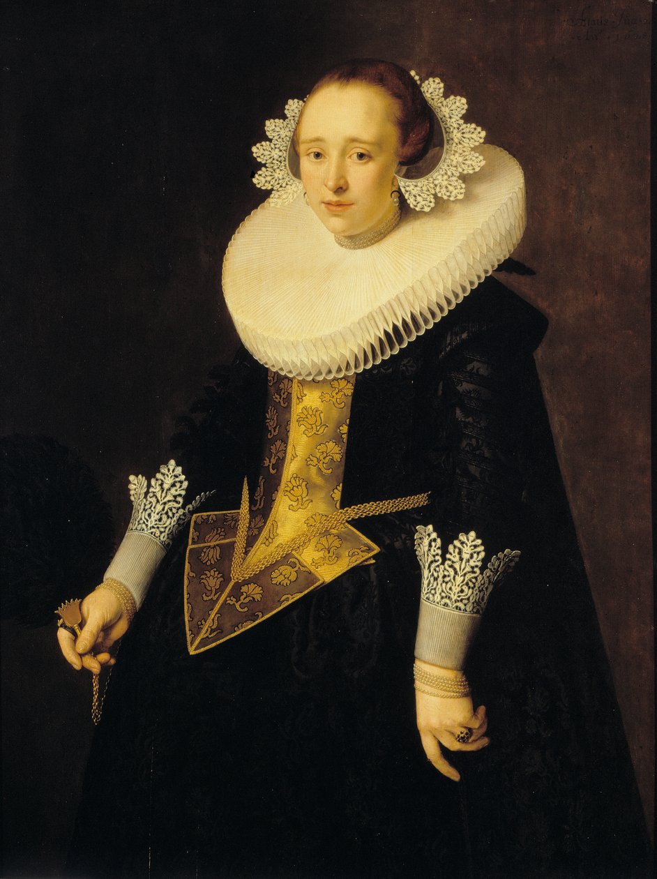 22 yaşında bir kadının portresi, 1628. by Nicolaes Eliasz. Pickenoy