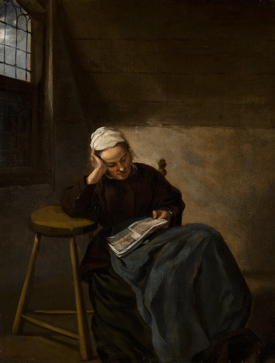 Kız Okuma, c.1660 by Nicolaes Hals