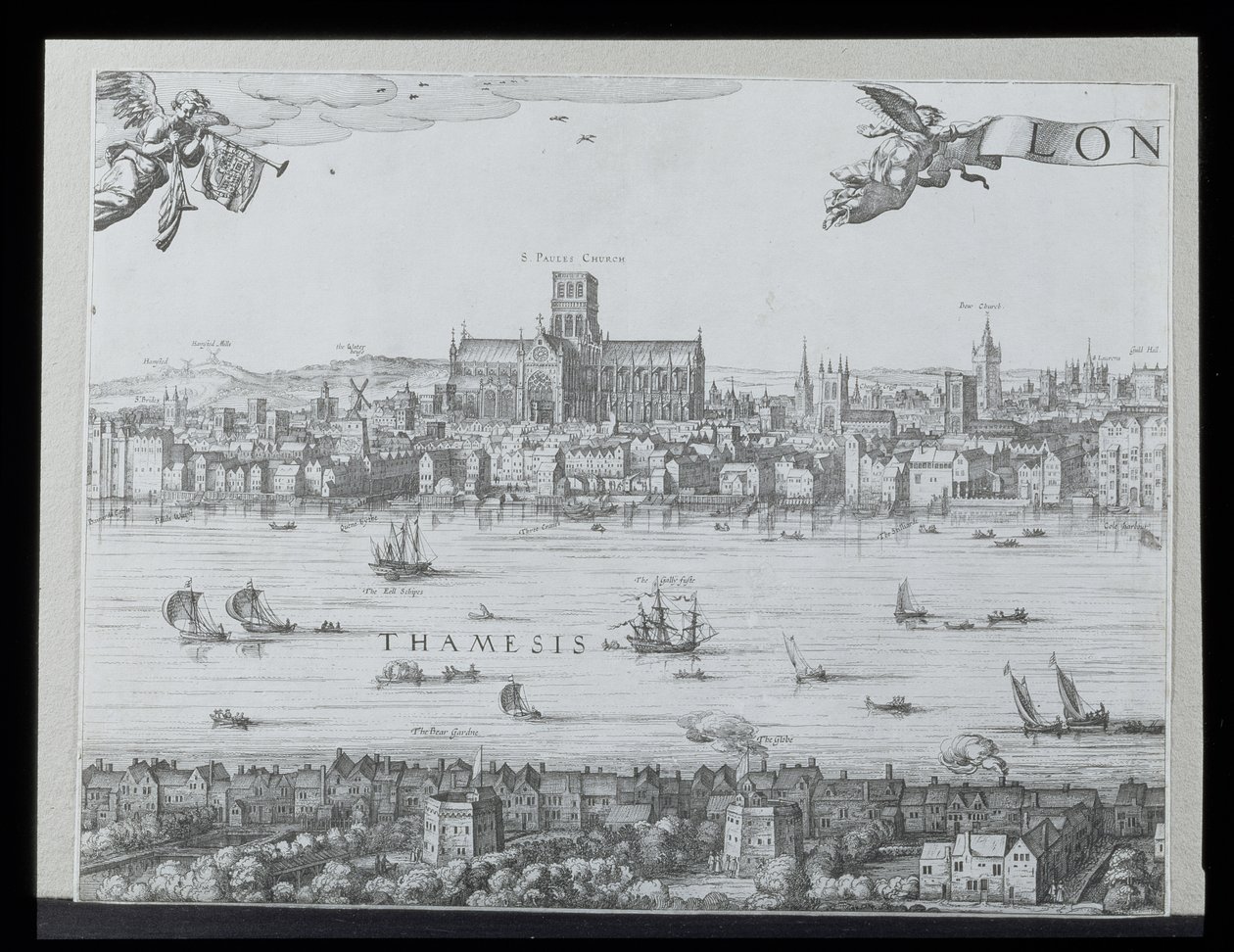Londra ve Thames Panoraması, St. Paul Katedrali ve Globe Tiyatrosu