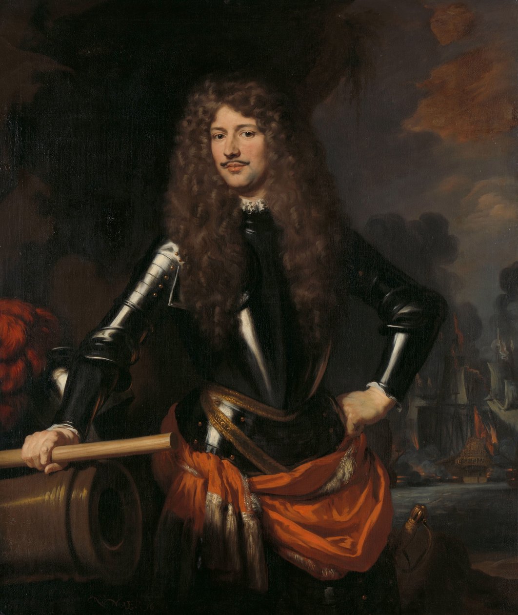 Cornelis Evertsen, Zeeland Koramiral Cornelis Evertsen (1642-1706). Zeeland Teğmen Amirali by Nicolaes Maes