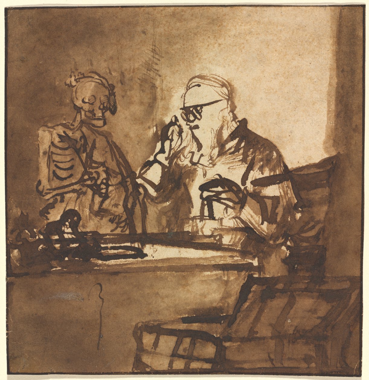 Ölüm ve Cimri by Nicolaes Maes