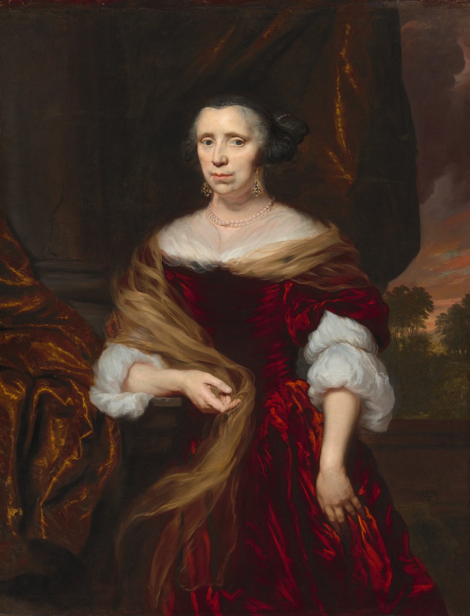 Bir Hanımefendinin Portresi, 1676. by Nicolaes Maes