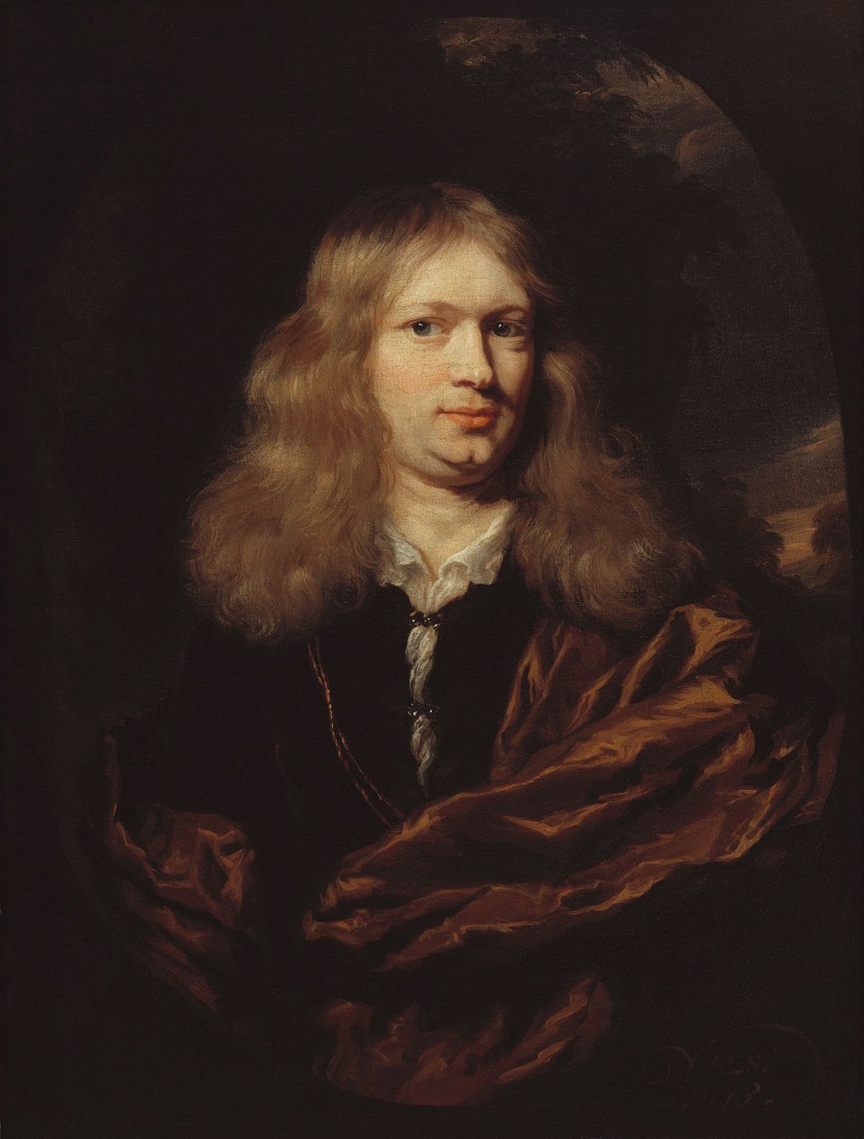 genç bir adam portresi by Nicolaes Maes