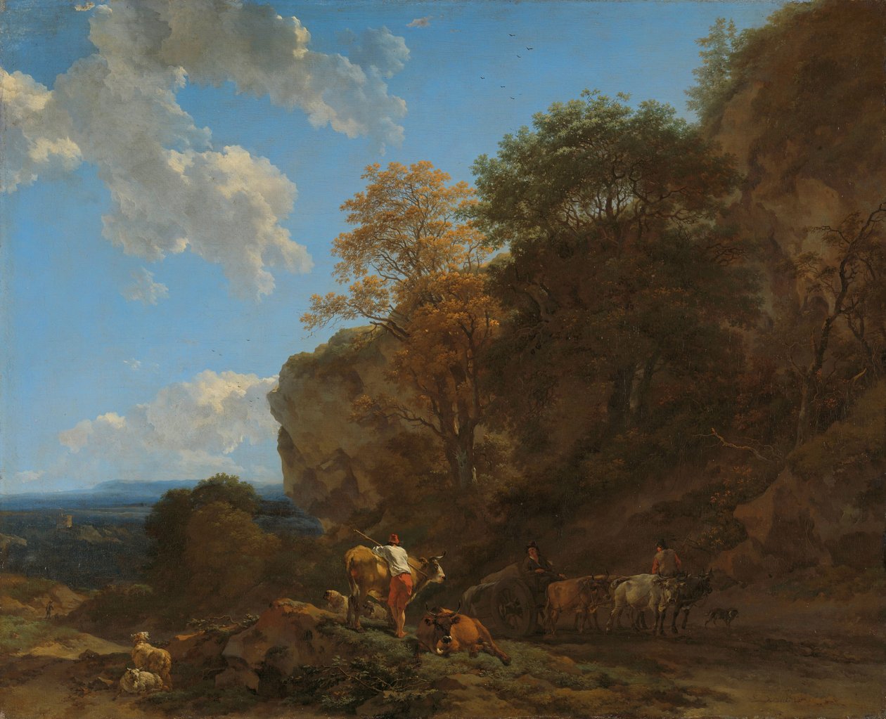İtalyan Manzarası by Nicolaes Pietersz Berchem