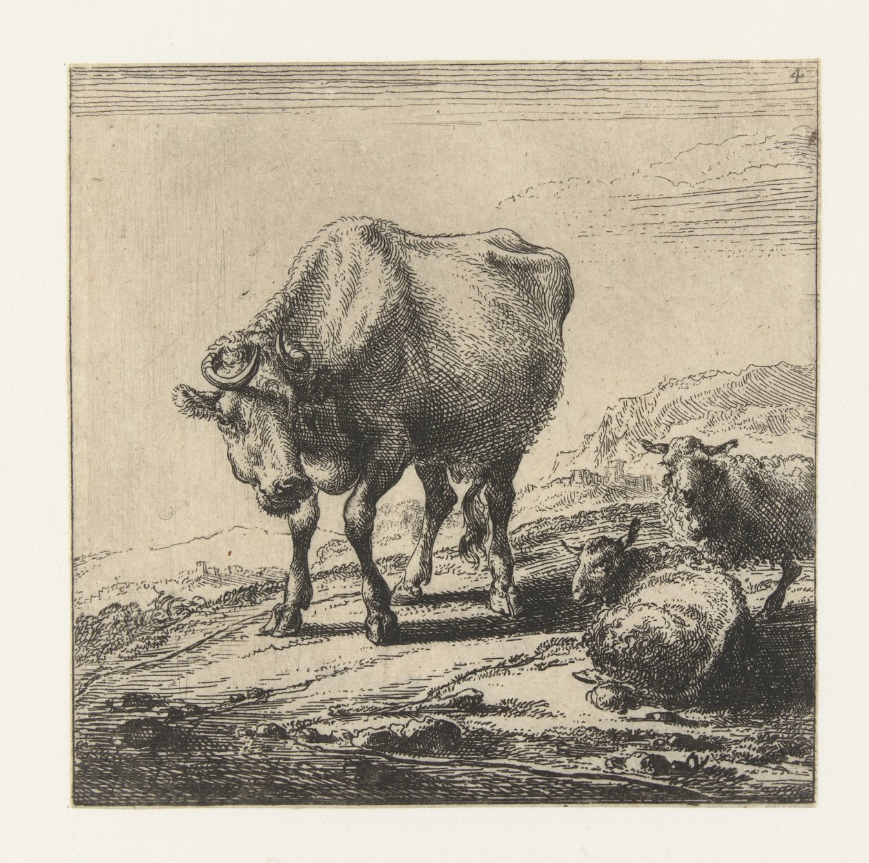 İnek ve iki koyun İnekler (dizi adı) by Nicolaes Pietersz Berchem