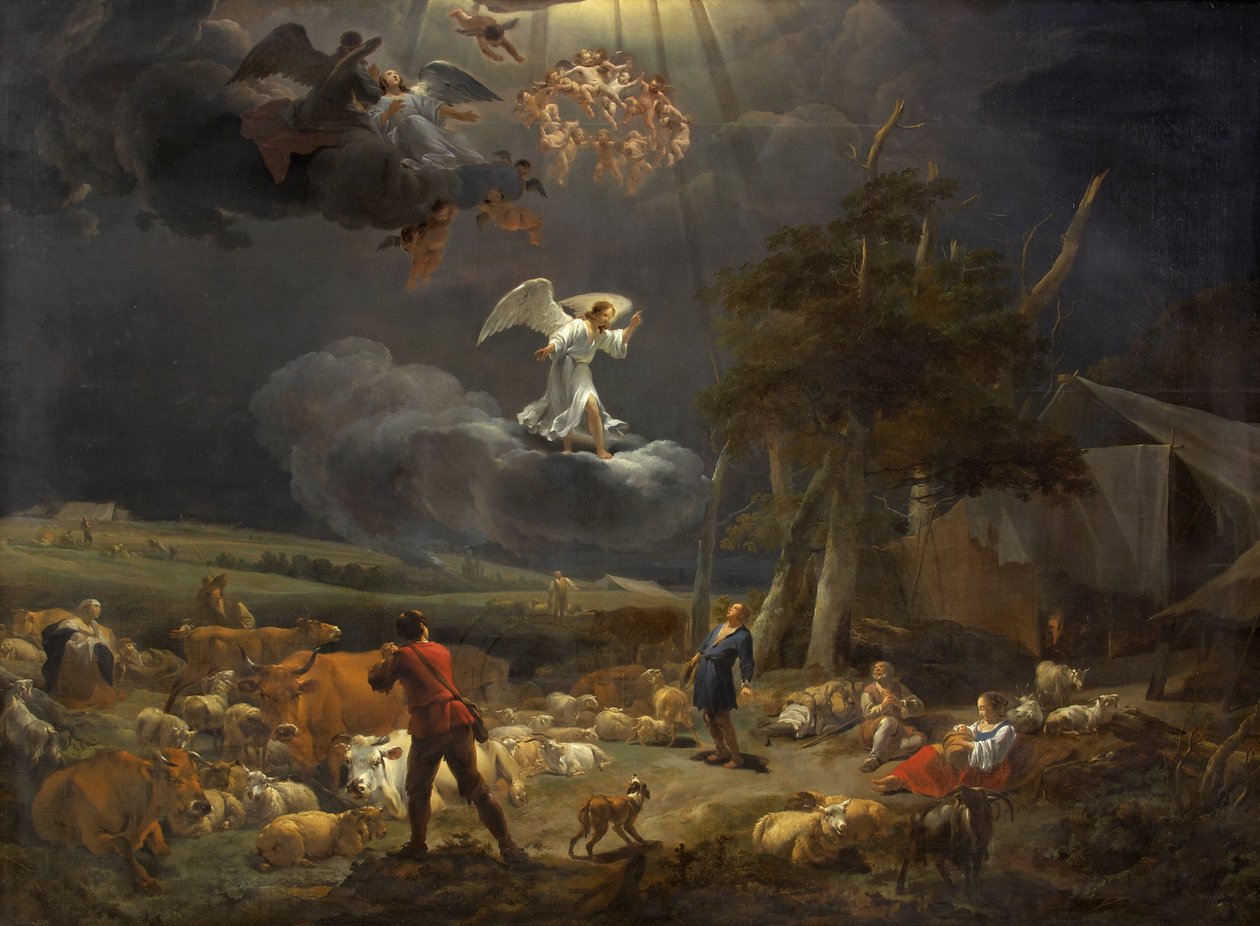 Çobanlara Duyuru by Nicolaes Pietersz. Berchem
