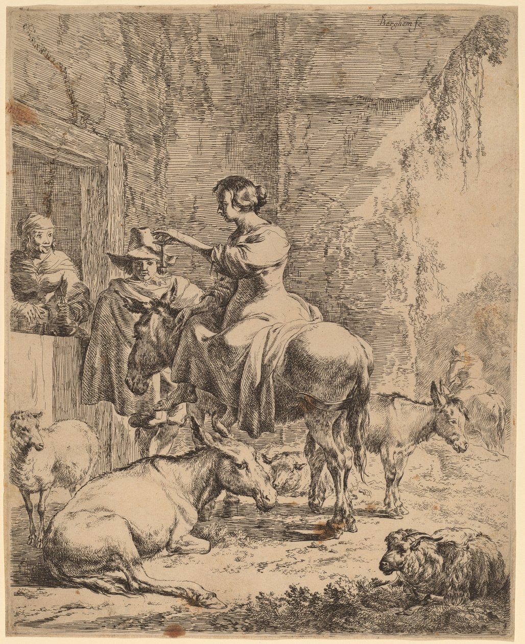 Hanın Öncesi Dinlenme by Nicolaes Pietersz Berchem