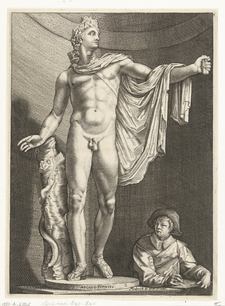 Apollo Belvedere Apollo Pythivs (nesne üzerindeki başlık) Goltzius