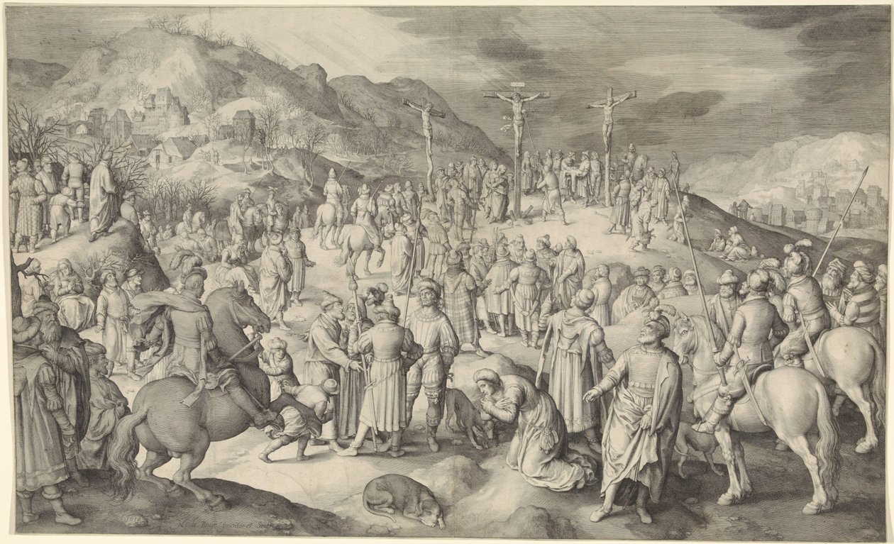 İsa çarmıhta by Nicolaes de Bruyn