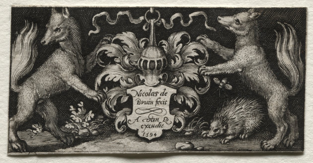 Arması, 1594. by Nicolaes de Bruyn