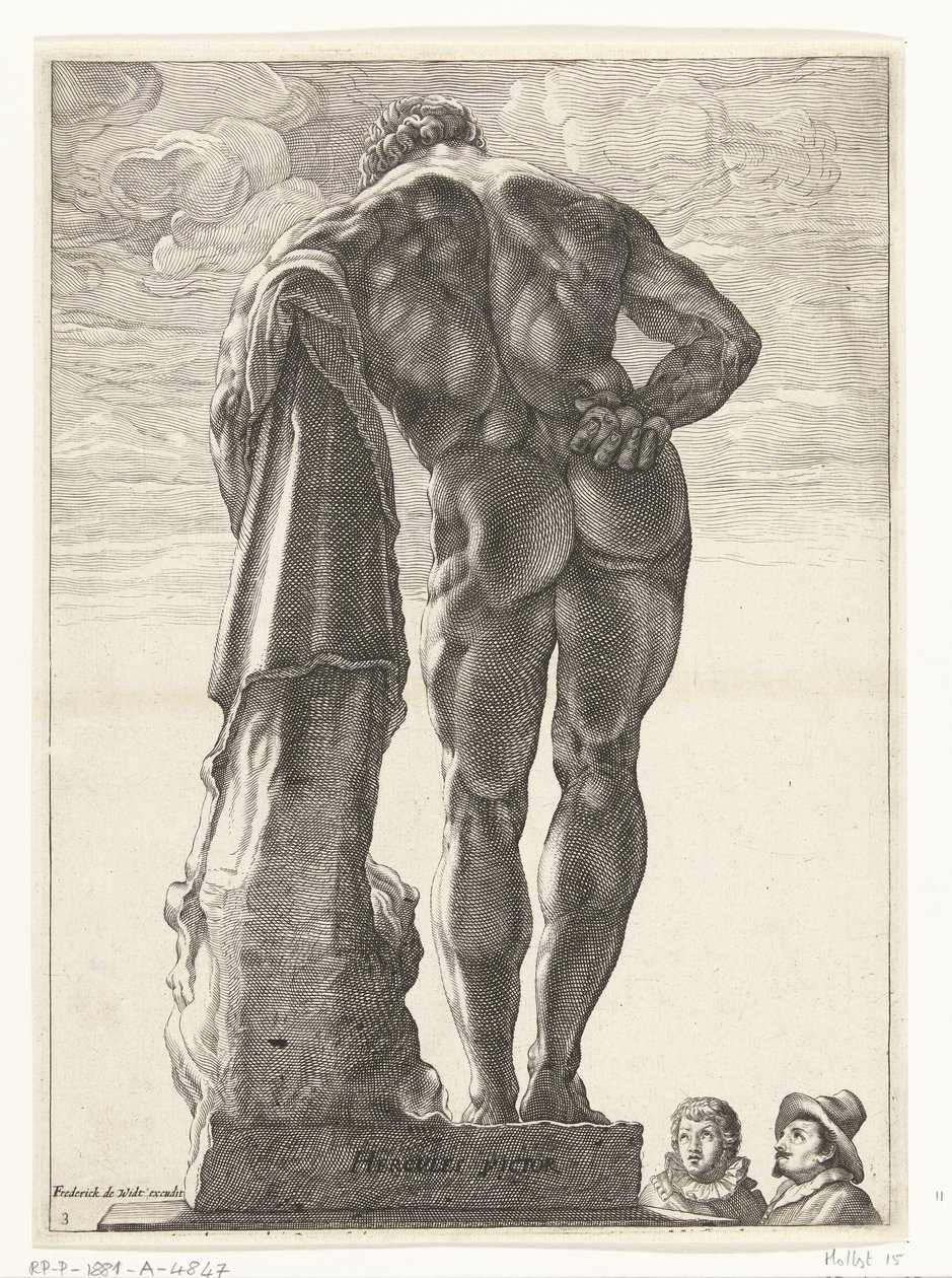Herkül Farnese Hercules Victor (nesne üzerindeki başlık) Goltzius
