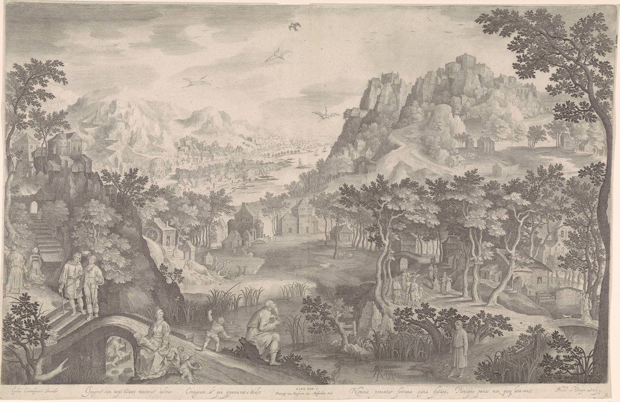 Hoşea ve Manzaradaki Zina Kadını by Nicolaes de Bruyn