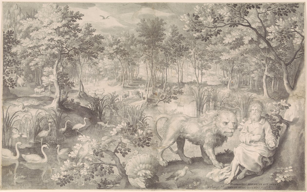 vahşi doğada Yeremya by Nicolaes de Bruyn