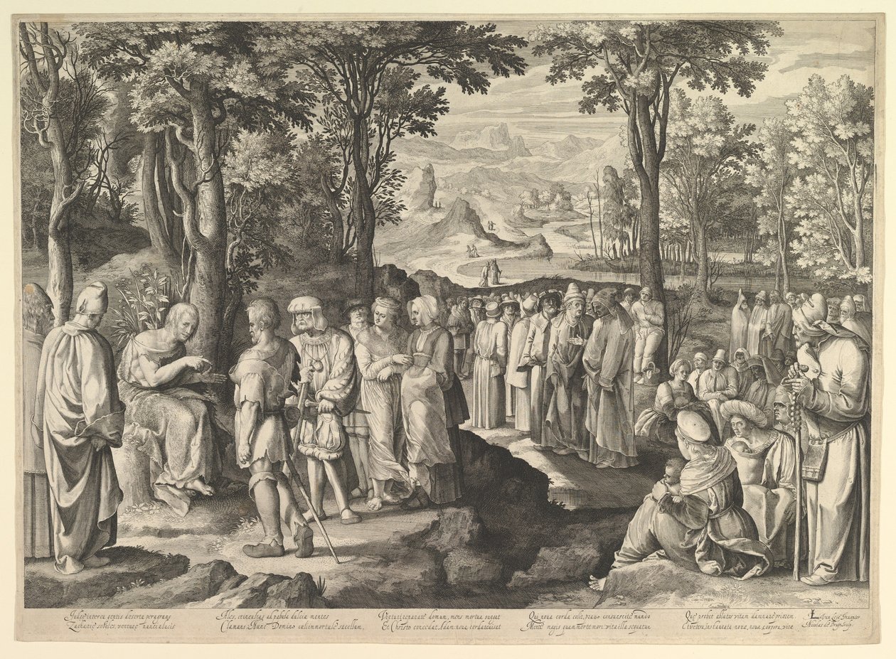Vaftizci Yahya Çölde Vaaz Eder, M.Ö. 1527-28 by Nicolaes de Bruyn