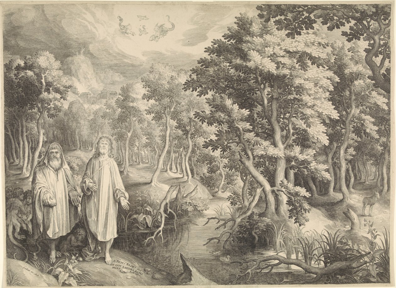 Çölde İsa'nın Günaha by Nicolaes de Bruyn
