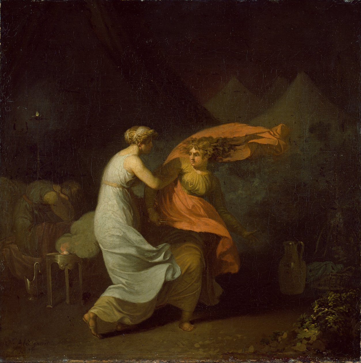 Julia ve Fulvia by Nicolai Abraham Abildgaard
