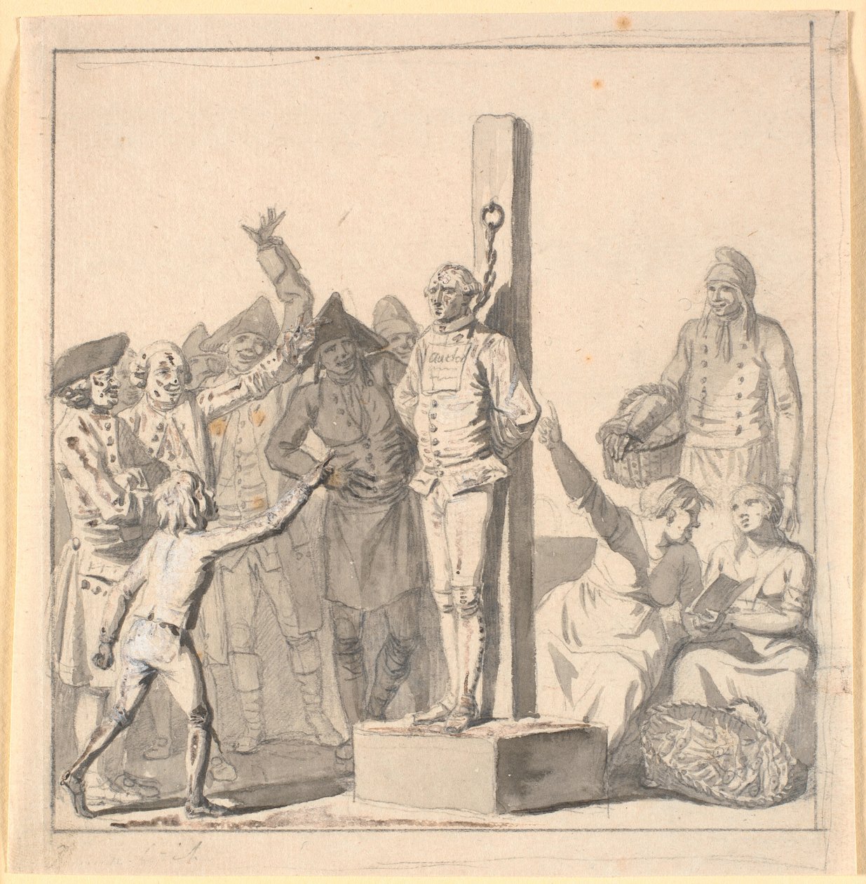 Darağacında bir yazar. Onbaşı Sigvard Lycke ile ilgili olarak by Nicolai Abildgaard