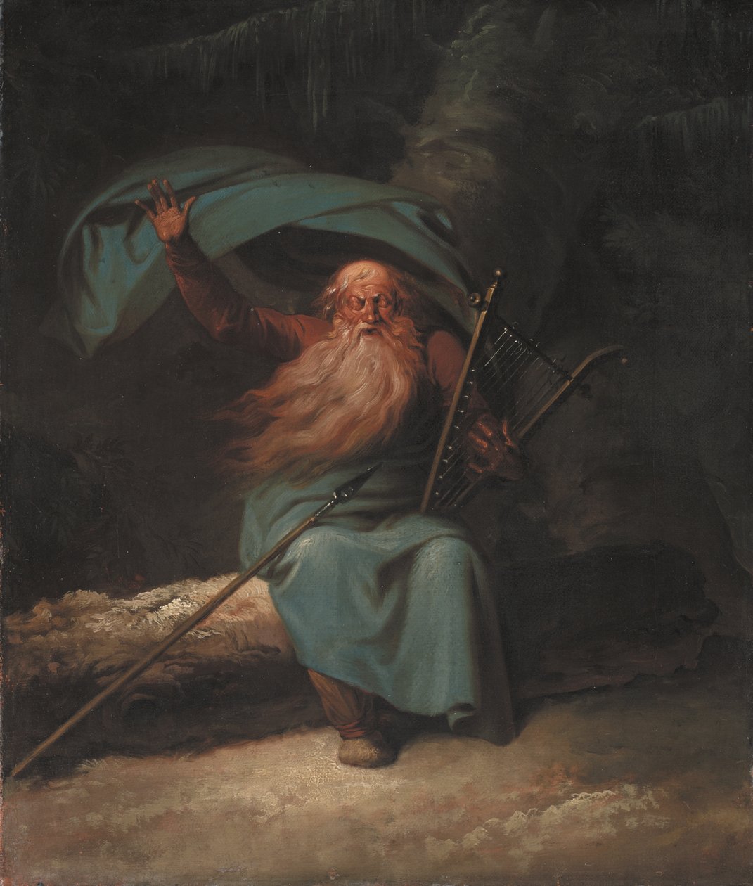 Ossian Kuğu Şarkısını Söylüyor by Nicolai Abildgaard