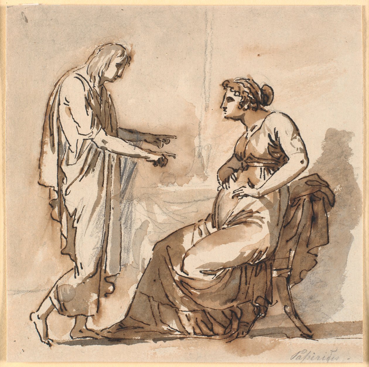 Papirius ve annesi by Nicolai Abildgaard