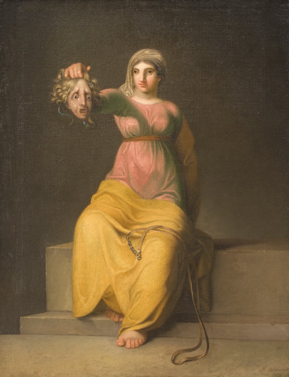teoloji. alegorik figür by Nicolai Abildgaard