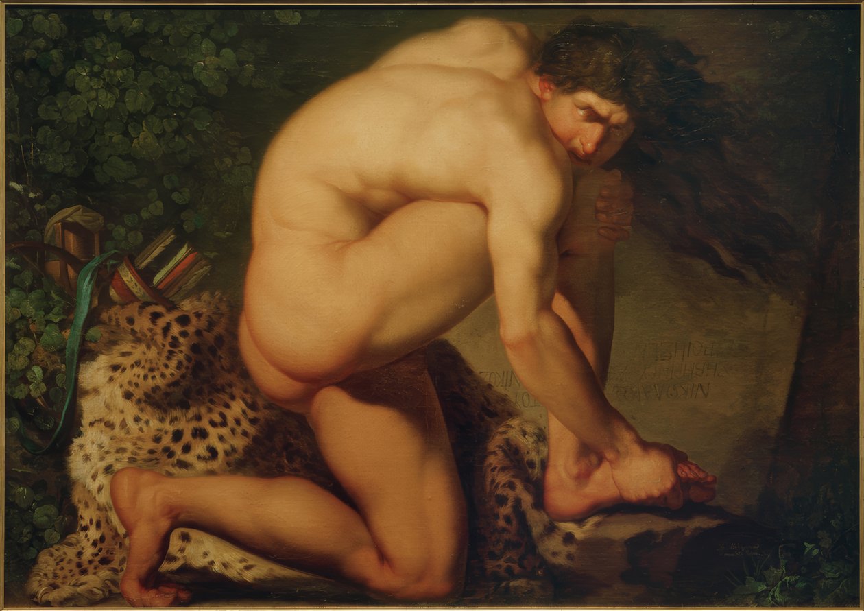 yaralı Philoctetes by Nicolai Abraham Abildgaard