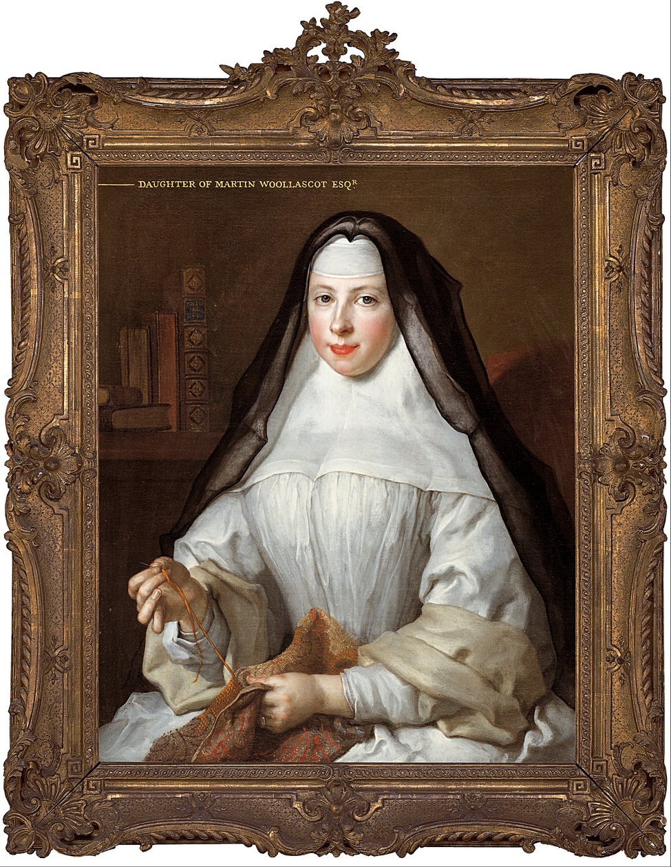 Frances Woollascott, bir Augustinerinnen Rahibe by Nicolas de Largillière