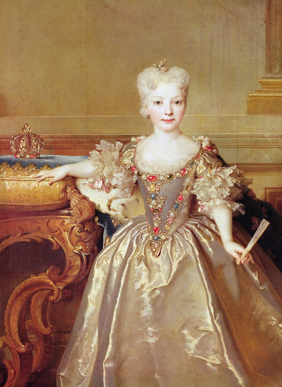 İnfanta Maria Ana Victoria de Borbón, 1724 (38777 detayı) by Nicolas de Largillière