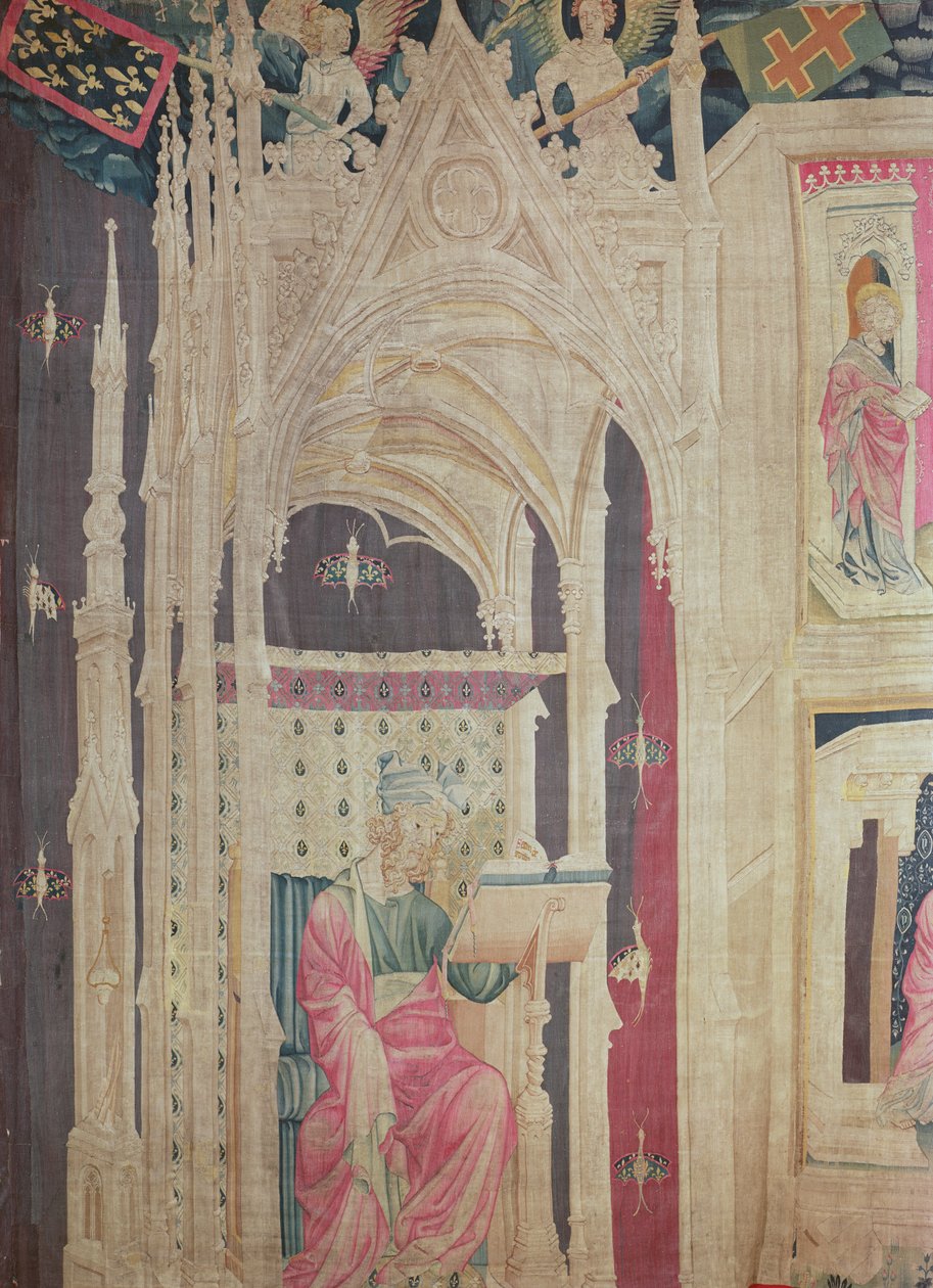 The Reader, from the Apocalypse Goblen of Angers, 1373-87 (goblen) by Nicolas Bataille
