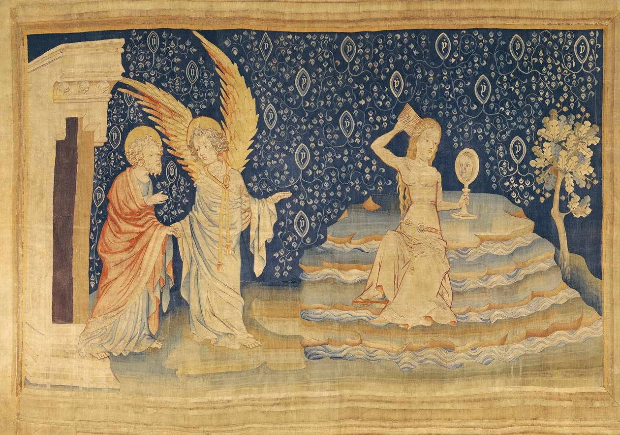 Babil Fahişesi, 'Öfkelerin Kıyameti'nden 64 numara, 1373-87 (goblen) (ayrıca bkz. 135911) by Nicolas Bataille