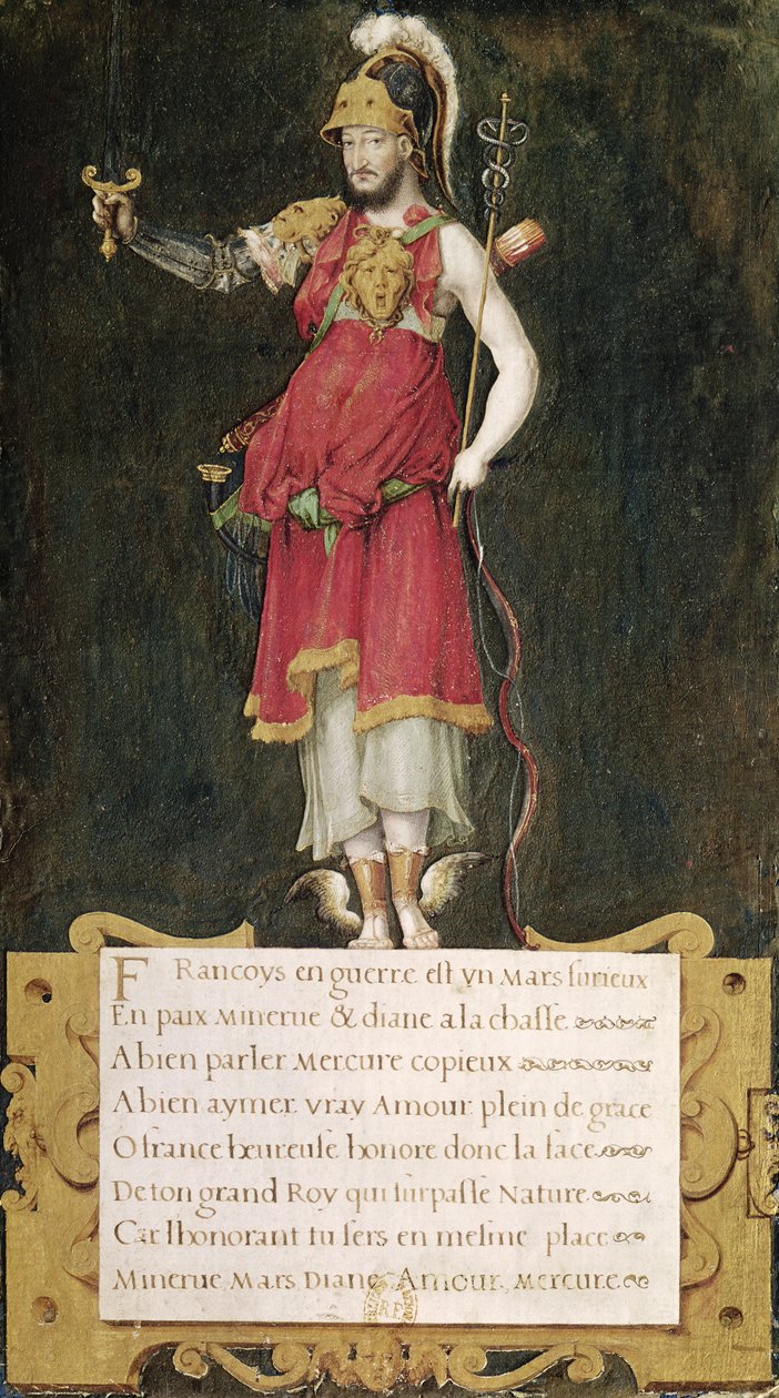 François I (1494-1547) bileşik bir tanrı olarak by Nicolas Belin