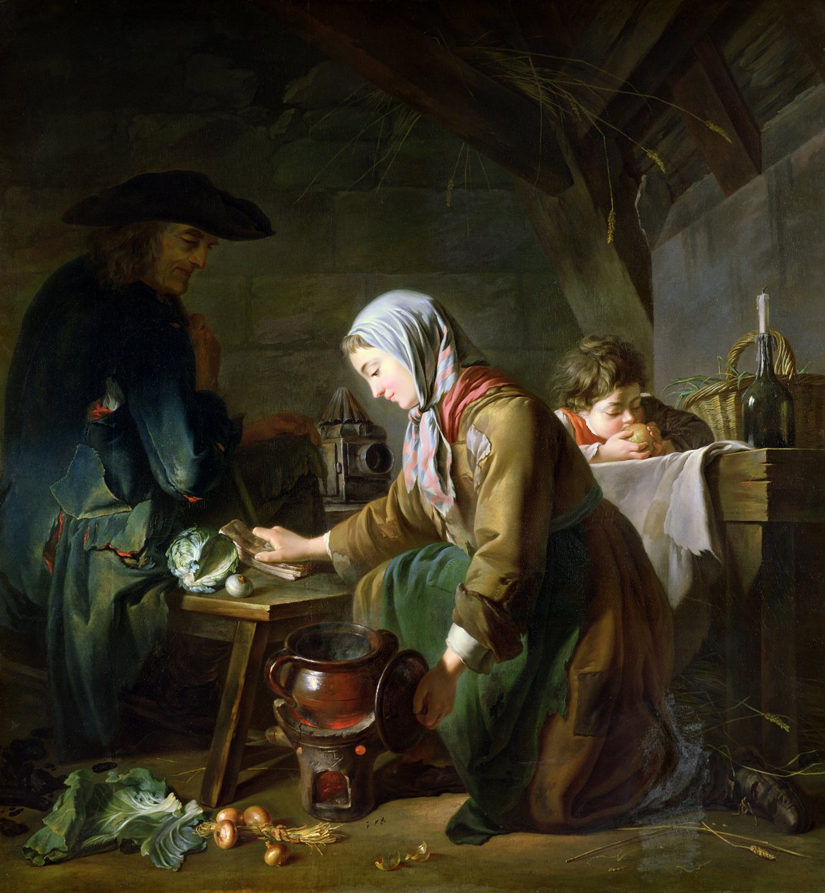 Preparing a Meal  by Nicolas Bernard Lepicie