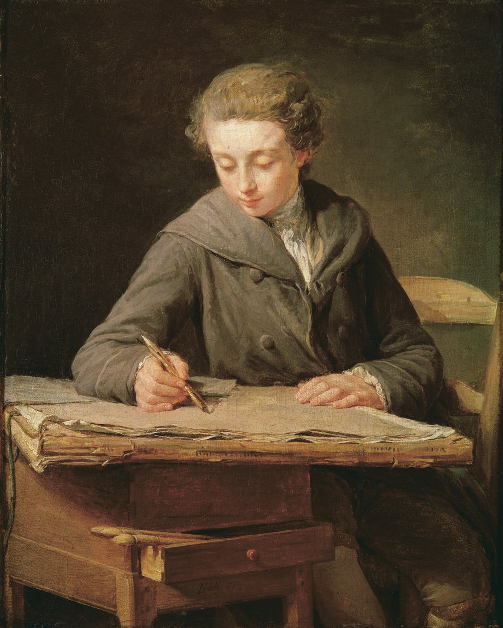 Genç ressam, Carle Vernet, 1772 by Nicolas Bernard Lepicie