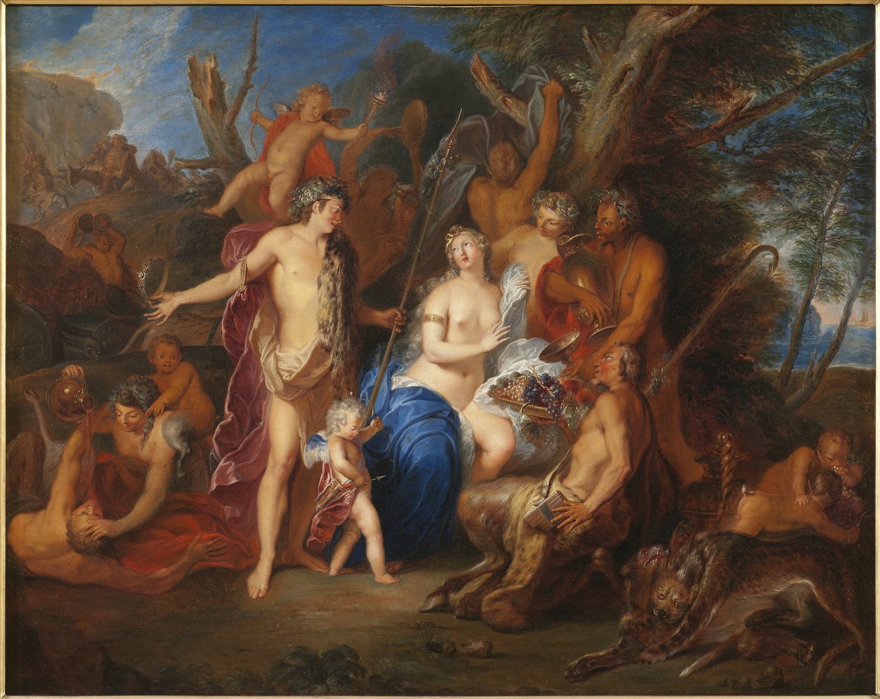 Bacchus ve Ariadne, 1710-20 by Nicolas Bertin