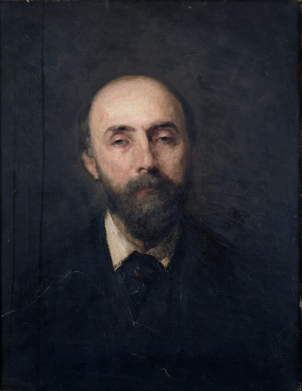 Georges de Bellio'nun (1828-94) portresi c.1877 by Nicolae Grigorescu