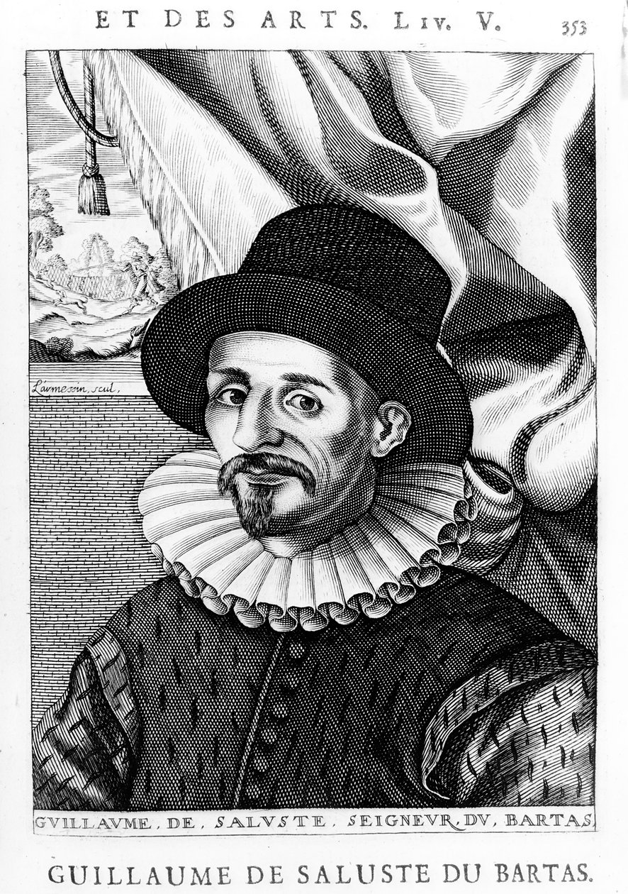Guillaume de Salluste du Bartas  by Nicolas II de Larmessin