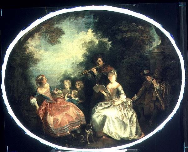 Parkta Konser, 1720 by Nicolas Lancret