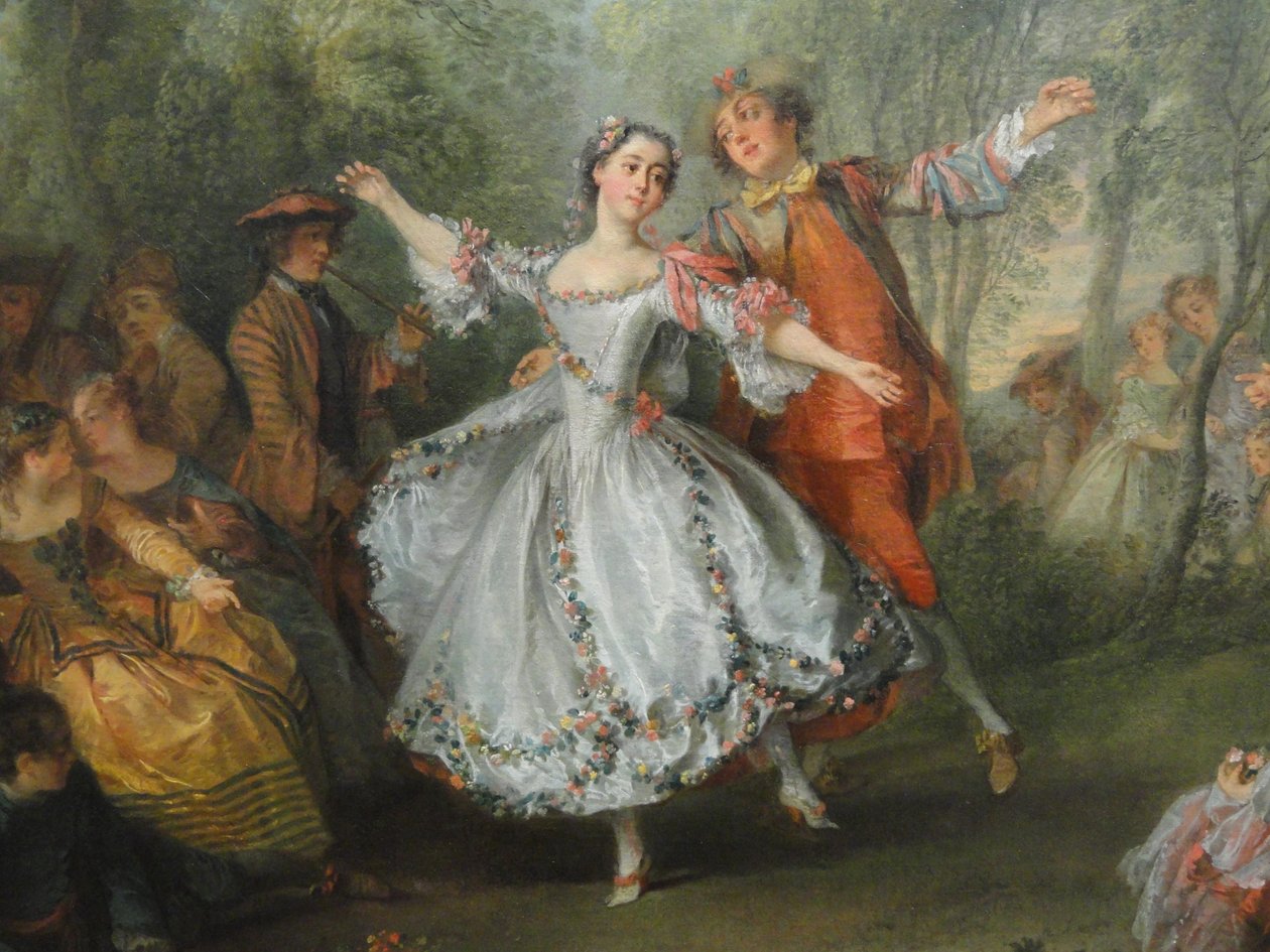 La Camargo Dansı (detay), c.1730 by Nicolas Lancret