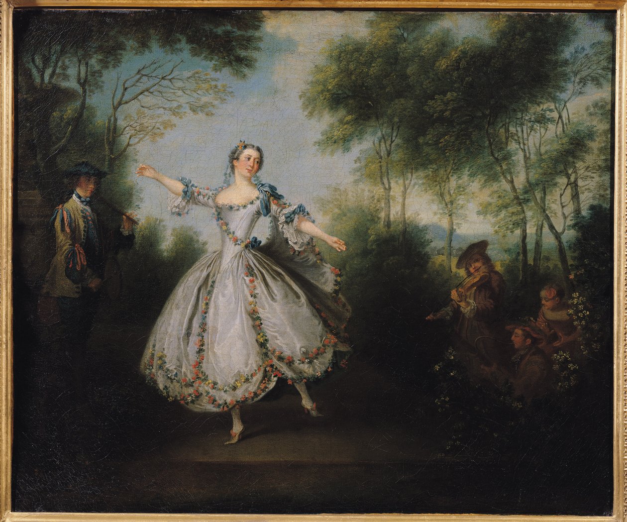 Marie-Anne Cuppi (1710-70) La Camargo olarak bilinir, dans eder, 1730 by Nicolas Lancret